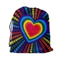 Rainbow Pop Heart Drawstring Pouch (XXL) View2