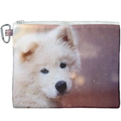 Puppy Love Canvas Cosmetic Bag (xxxl) by WensdaiAmbrose