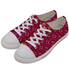 Pattern Wallpaper Seamless Abstract Women s Low Top Canvas Sneakers by Pakrebo