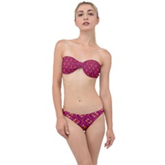 Pattern Wallpaper Seamless Abstract Classic Bandeau Bikini Set by Pakrebo