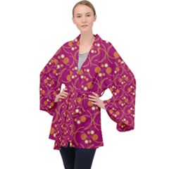 Pattern Wallpaper Seamless Abstract Velvet Kimono Robe