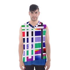 Color Graffiti Pattern Geometric Men s Basketball Tank Top by Pakrebo