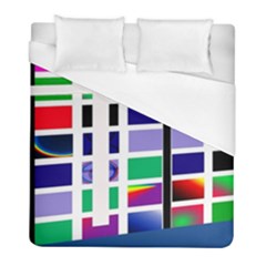 Color Graffiti Pattern Geometric Duvet Cover (full/ Double Size) by Pakrebo