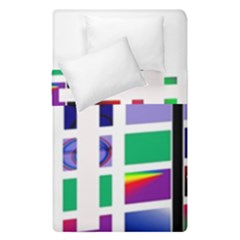 Color Graffiti Pattern Geometric Duvet Cover Double Side (single Size) by Pakrebo