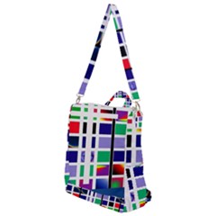 Color Graffiti Pattern Geometric Crossbody Backpack by Pakrebo