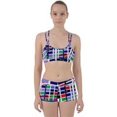 Color Graffiti Pattern Geometric Perfect Fit Gym Set by Pakrebo