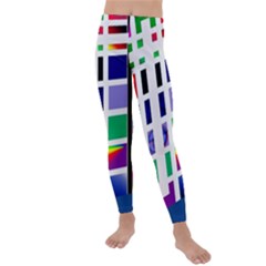 Color Graffiti Pattern Geometric Kids  Lightweight Velour Leggings