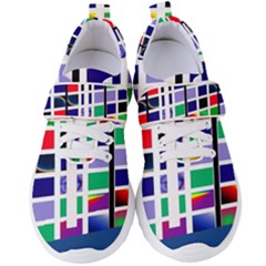 Color Graffiti Pattern Geometric Women s Velcro Strap Shoes