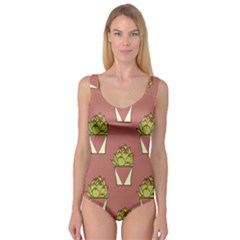 Cactus Pattern Background Texture Princess Tank Leotard  by Pakrebo