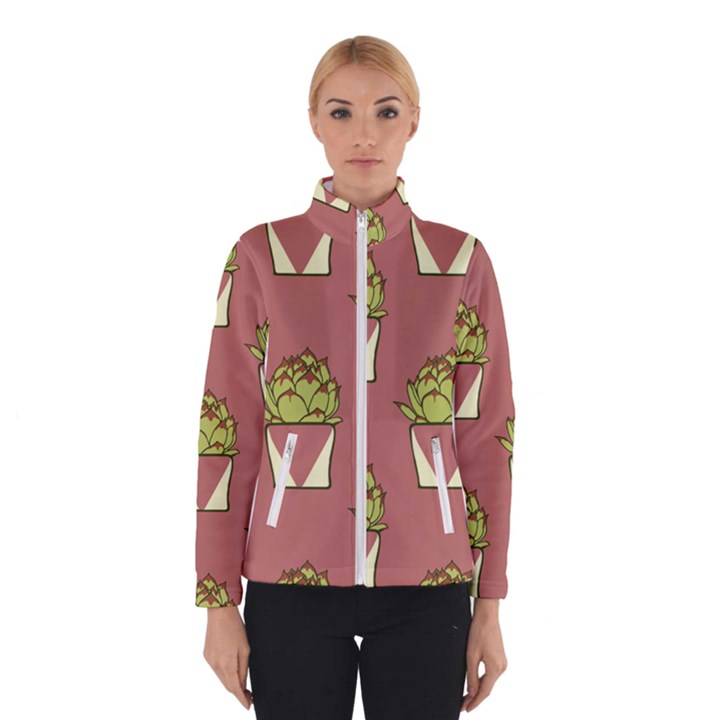 Cactus Pattern Background Texture Winter Jacket