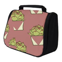 Cactus Pattern Background Texture Full Print Travel Pouch (small)