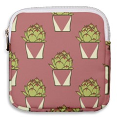 Cactus Pattern Background Texture Mini Square Pouch