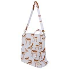 Seamless Deer Pattern Design Crossbody Backpack