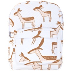 Seamless Deer Pattern Design Full Print Backpack by Pakrebo