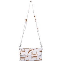 Seamless Deer Pattern Design Mini Crossbody Handbag