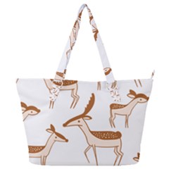 Seamless Deer Pattern Design Full Print Shoulder Bag