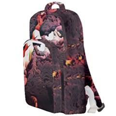 Texture Art Design Pattern Double Compartment Backpack