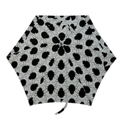 Pattern Beetle Insect Black Grey Mini Folding Umbrellas by Pakrebo