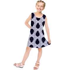 Pattern Beetle Insect Black Grey Kids  Tunic Dress by Pakrebo