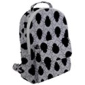 Pattern Beetle Insect Black Grey Flap Pocket Backpack (Large) View2