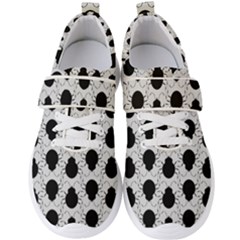 Pattern Beetle Insect Black Grey Men s Velcro Strap Shoes by Pakrebo