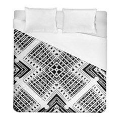 Pattern Tile Repeating Geometric Duvet Cover (full/ Double Size) by Pakrebo