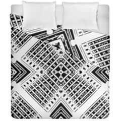 Pattern Tile Repeating Geometric Duvet Cover Double Side (california King Size) by Pakrebo