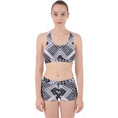 Pattern Tile Repeating Geometric Work It Out Gym Set by Pakrebo