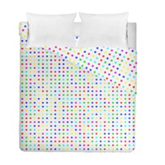 Dots Color Rows Columns Background Duvet Cover Double Side (full/ Double Size) by Pakrebo