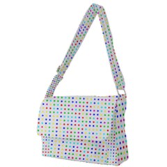 Dots Color Rows Columns Background Full Print Messenger Bag