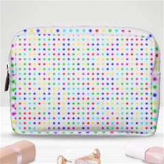 Dots Color Rows Columns Background Make Up Pouch (medium) by Pakrebo