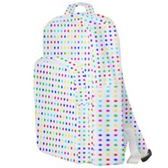 Dots Color Rows Columns Background Double Compartment Backpack by Pakrebo