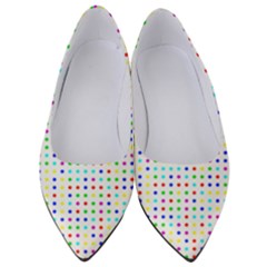 Dots Color Rows Columns Background Women s Low Heels