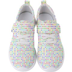 Dots Color Rows Columns Background Men s Velcro Strap Shoes by Pakrebo