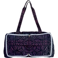 Mandala Neon Symmetric Symmetry Multi Function Bag by Pakrebo