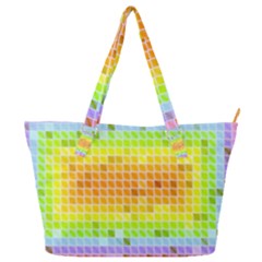 Pattern Geometric Square Art Full Print Shoulder Bag