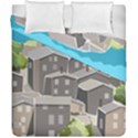 Village Place Portugal Landscape Duvet Cover Double Side (California King Size) View1