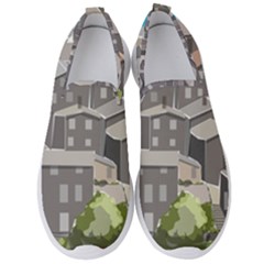 Village Place Portugal Landscape Men s Slip On Sneakers