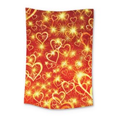 Pattern Valentine Heart Love Small Tapestry