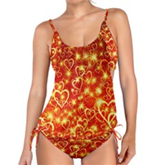 Pattern Valentine Heart Love Tankini Set by Mariart