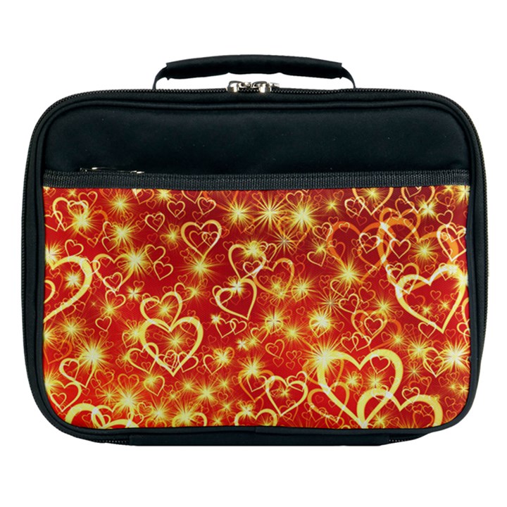 Pattern Valentine Heart Love Lunch Bag