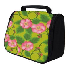 Roses Flowers Pattern Bud Pink Full Print Travel Pouch (small)