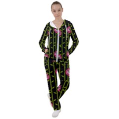 Rose Abstract Rose Garden Women s Tracksuit