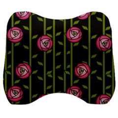 Rose Abstract Rose Garden Velour Head Support Cushion