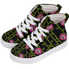 Rose Abstract Rose Garden Kids  Hi-top Skate Sneakers by Pakrebo