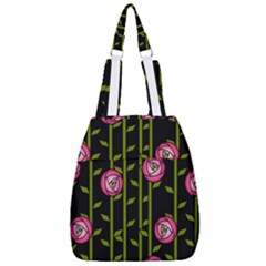 Rose Abstract Rose Garden Center Zip Backpack