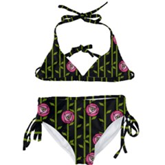 Rose Abstract Rose Garden Kids  Classic Bikini Set