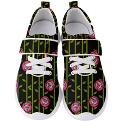 Rose Abstract Rose Garden Men s Velcro Strap Shoes