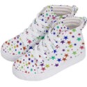 Star Random Background Scattered Kids  Hi-Top Skate Sneakers View2