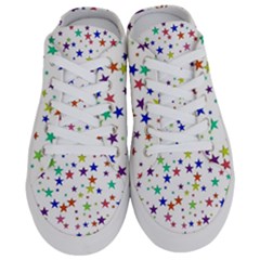 Star Random Background Scattered Half Slippers by Pakrebo